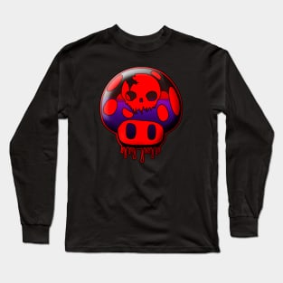 Poison Skull Mushroom Long Sleeve T-Shirt